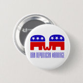 Verbod op republikeins huwelijk Funny Gay Pushback Ronde Button 5,7 Cm (Voorkant /achterkant)