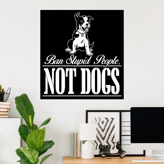 Verbod op stollende mensen zonder Poster honden