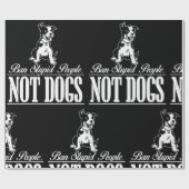 Verbod op stoute mensen die geen dameskappen gebru cadeaupapier (Vlak)