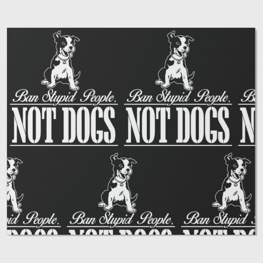 Verbod op stoute mensen die geen dameskappen gebru cadeaupapier (Vlak)