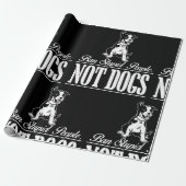 Verbod op stoute mensen die geen dameskappen gebru cadeaupapier (Uitgerold)