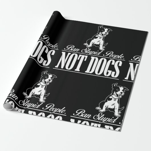 Verbod op stoute mensen die geen dameskappen gebru cadeaupapier (Uitgerold)