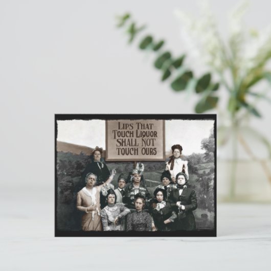 Verbod op vrouwen briefkaart (Staand voorkant)