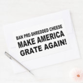 Verbod Pre-versnipperde kaas maken Amerika weer ra Rechthoekige Sticker (Envelop)