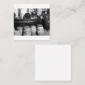 Verbod - Speakeasy Police Raid Bootlegger - M Vierkante Visitekaartje (Voorkant / Achterkant)