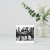 Verbod - Speakeasy Police Raid Bootlegger - M Vierkante Visitekaartje (Staand voorkant)