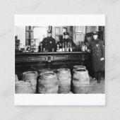 Verbod - Speakeasy Police Raid Bootlegger - M Vierkante Visitekaartje (Voorkant)