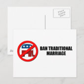 Verbod traditioneel huwelijk briefkaart (Voorkant / Achterkant)