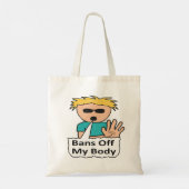 Verbod uit mijn lichaam tote bag (Achterkant)