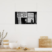 VERBOD VAN 1919 LAATSTE WAARSCHUWING VERKOOP POSTER (Keuken)