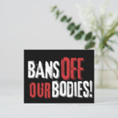 Verbod van onze instellingen Pro-Choice Briefkaart (Staand voorkant)