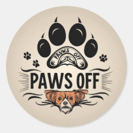 Verboden aanraakzone ronde sticker