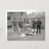 Verboden agenten met Moonshine still, 1922 Briefkaart (Voorkant / Achterkant)