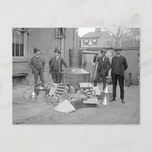 Verboden agenten met Moonshine still, 1922 Briefkaart