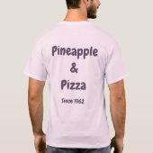 Verboden anananasepizza met CUSTOM Valentijn Terug T-shirt (Achterkant)
