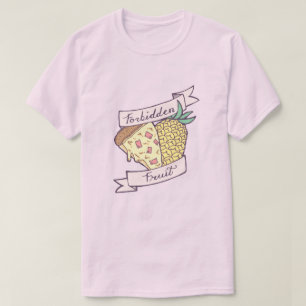 Verboden anananasepizza met CUSTOM Valentijn Terug T-shirt