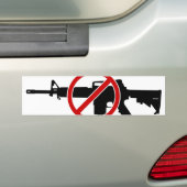 Verboden Assault is nu gekweld! Bumpersticker (Op auto)