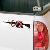 Verboden Assault is nu gekweld! Bumpersticker (Op Truck)