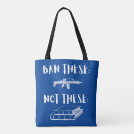 Verboden Assault Rifiles not Books Tote Bag
