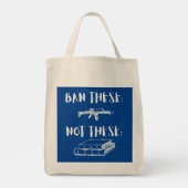 Verboden Assault Rifiles not Books Tote Bag (Achterkant)