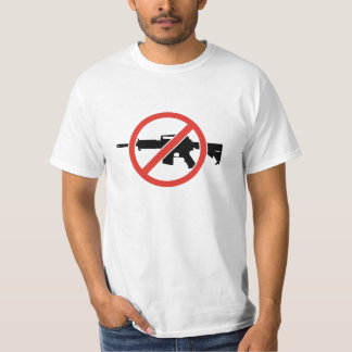 Verboden Assault Rifiles!  Stop Pistool geweld! T-shirt