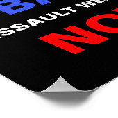 Verboden Assault Weapons nu! Pistool Politiek prot Poster (Hoek)