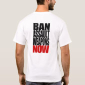 Verboden Assault Weapons NU! Voorkant en achterkan T-shirt (Achterkant)