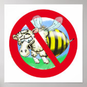 Verboden bij schapen poster (Voorkant)