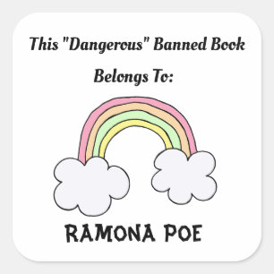 Verboden boek Rainbow Book Label