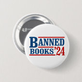 Verboden Boeken 2024 Ronde Button 5,7 Cm (Voorkant /achterkant)