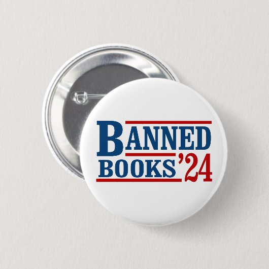 Verboden Boeken 2024 Ronde Button 5,7 Cm (Voorkant /achterkant)