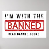 Verboden boeken Censuur Ik ben met de Verboden Poster (Voorkant)