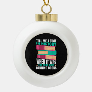 Verboden Boeken Citaat  Keramische Bal Ornament