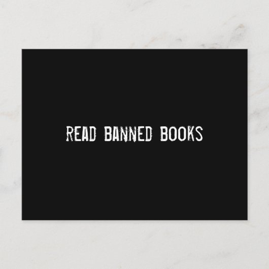 verboden boeken lezen briefkaart (Voorkant)