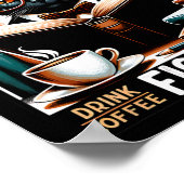 Verboden boeken lezen Drink Coffee Fight Evil Book Poster (Hoek)