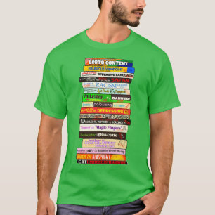 Verboden Boeken Stapel Redenen Boeken worden uitge T-shirt