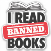 Verboden Boeken Vinyl Stickers (Voorkant)