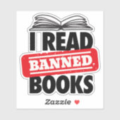 Verboden Boeken Vinyl Stickers (Vel)