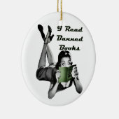 Verboden boekenversiering keramisch ornament (Rechts)