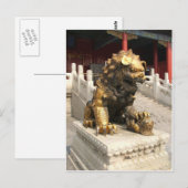 Verboden City Bronze Lion Briefkaart (Voorkant / Achterkant)