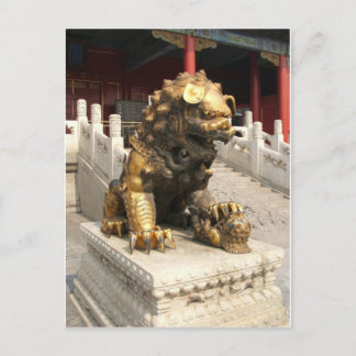 Verboden City Bronze Lion Briefkaart