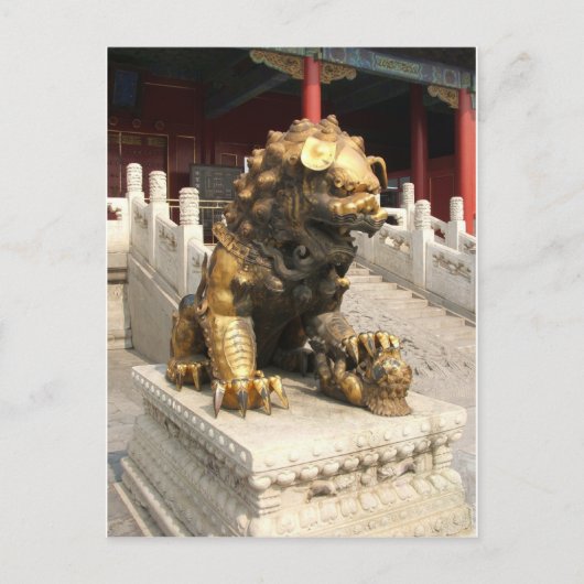 Verboden City Bronze Lion Briefkaart (Voorkant)