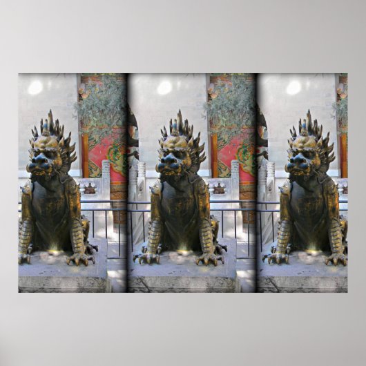 Verboden City Dragon-status Poster (Voorkant)