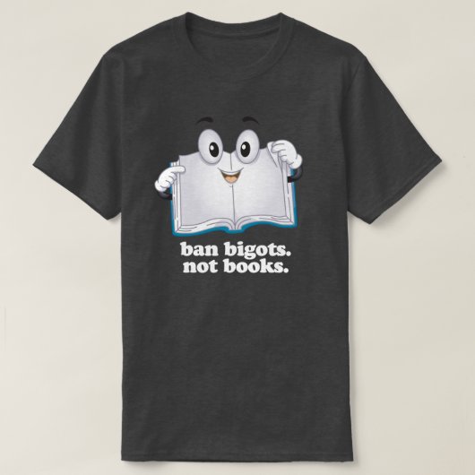 Verboden fascisten geen boeken t-shirt (Design voorkant)