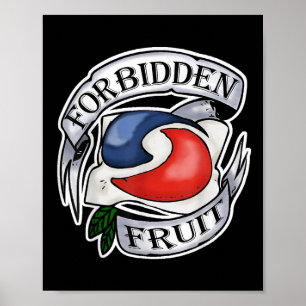 Verboden Fruit Stomme Tiener Challenge Tattoo Pod Poster