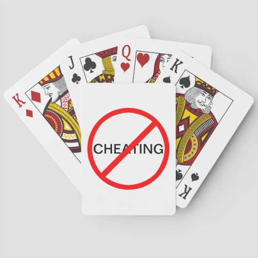 Verboden gebarentaal: Verboden Cheating Pokerkaarten (Achterkant)