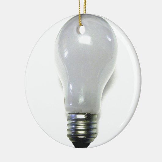 Verboden gloeilamp keramisch ornament (Links)