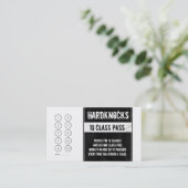 Verboden Gym Visitekaartje loyaliteitskaart Klantenkaartje (Staand voorkant)