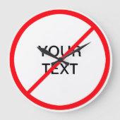 Verboden handtekening grote klok (Voorkant)