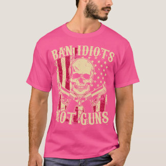 Verboden Idiots geen Pistolen T-shirt